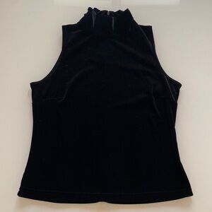 Velvet high neck tank
